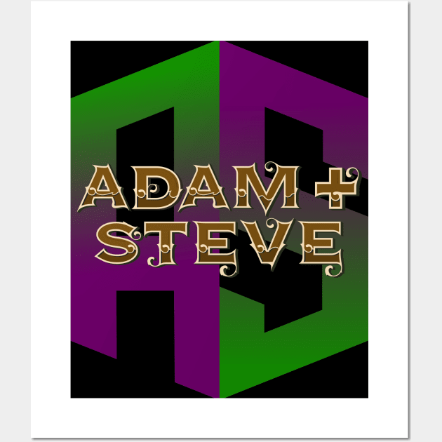 Adam + Steve Wall Art by Slave Of Yeshua